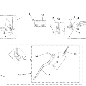 Fußrasten, Seitenständer